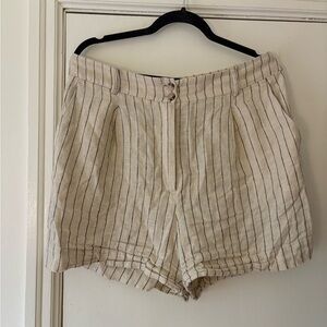 Dynamite Beige Striped Women's Shorts